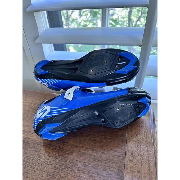 Sidebike Blue Black Cycling Clip in Shoes Men\'s Size 8 Women’s Size 9 SD-003 main image 2